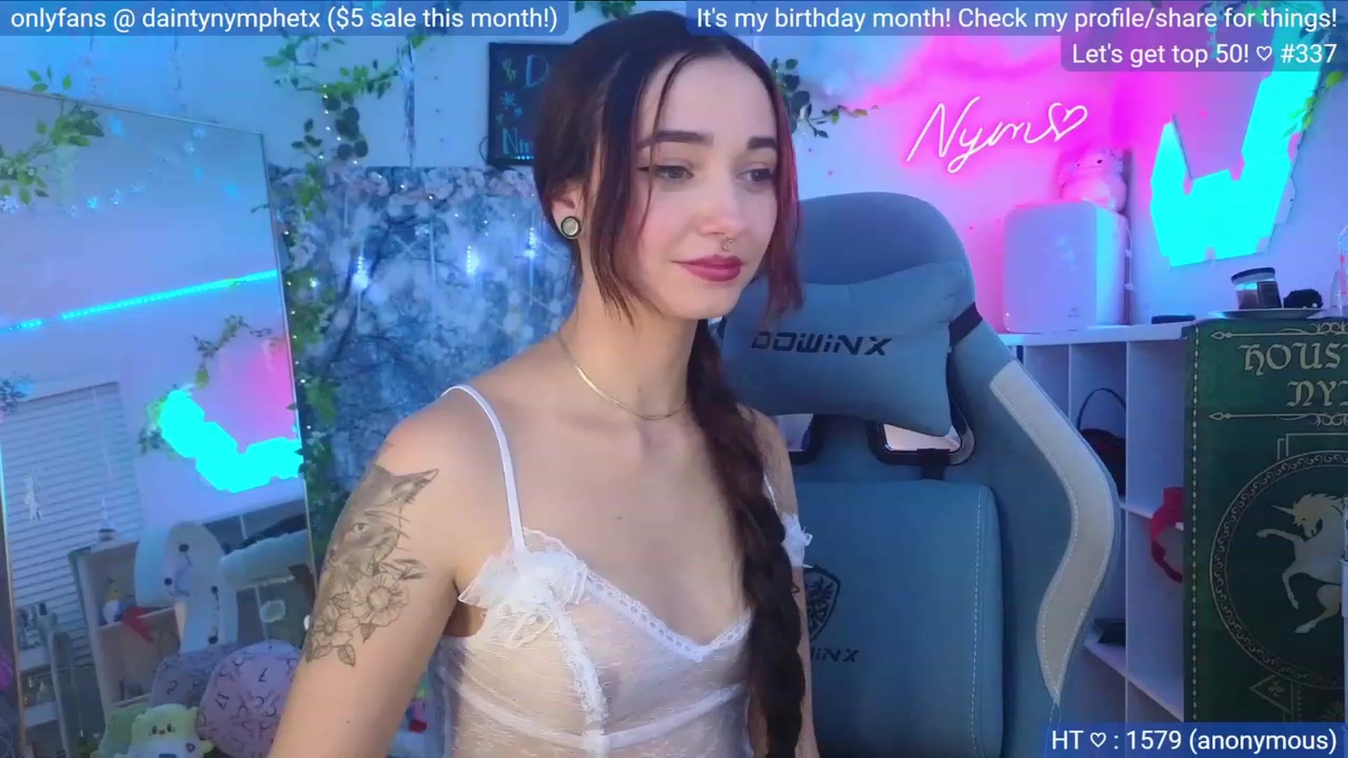 Gallery image thumbnail from BirthdayNym's myfreecams stream on, 12/07/2023, 05:16 image 11 of 20