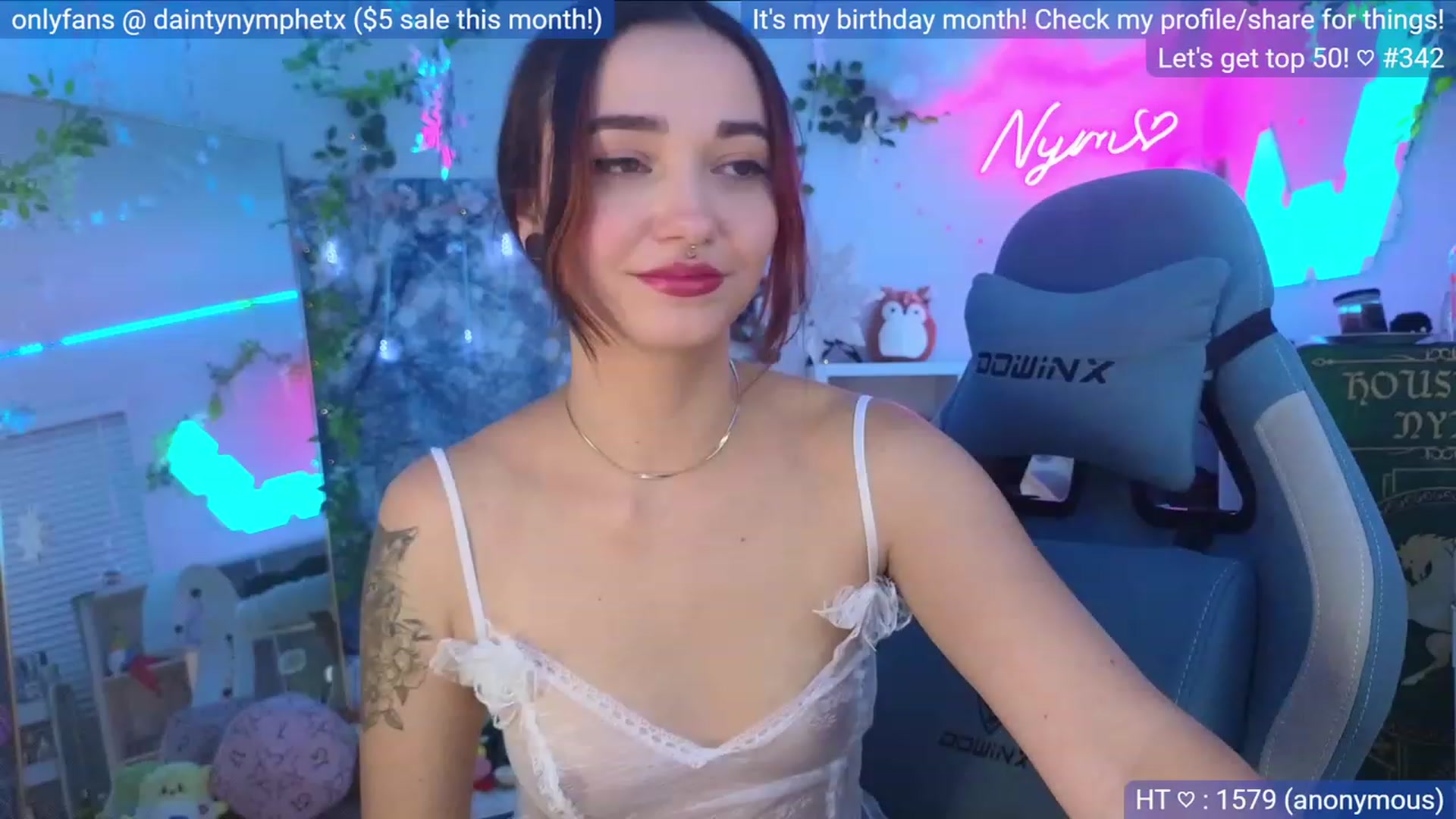 Gallery image thumbnail from BirthdayNym's myfreecams stream on, 12/07/2023, 05:16 image 4 of 20