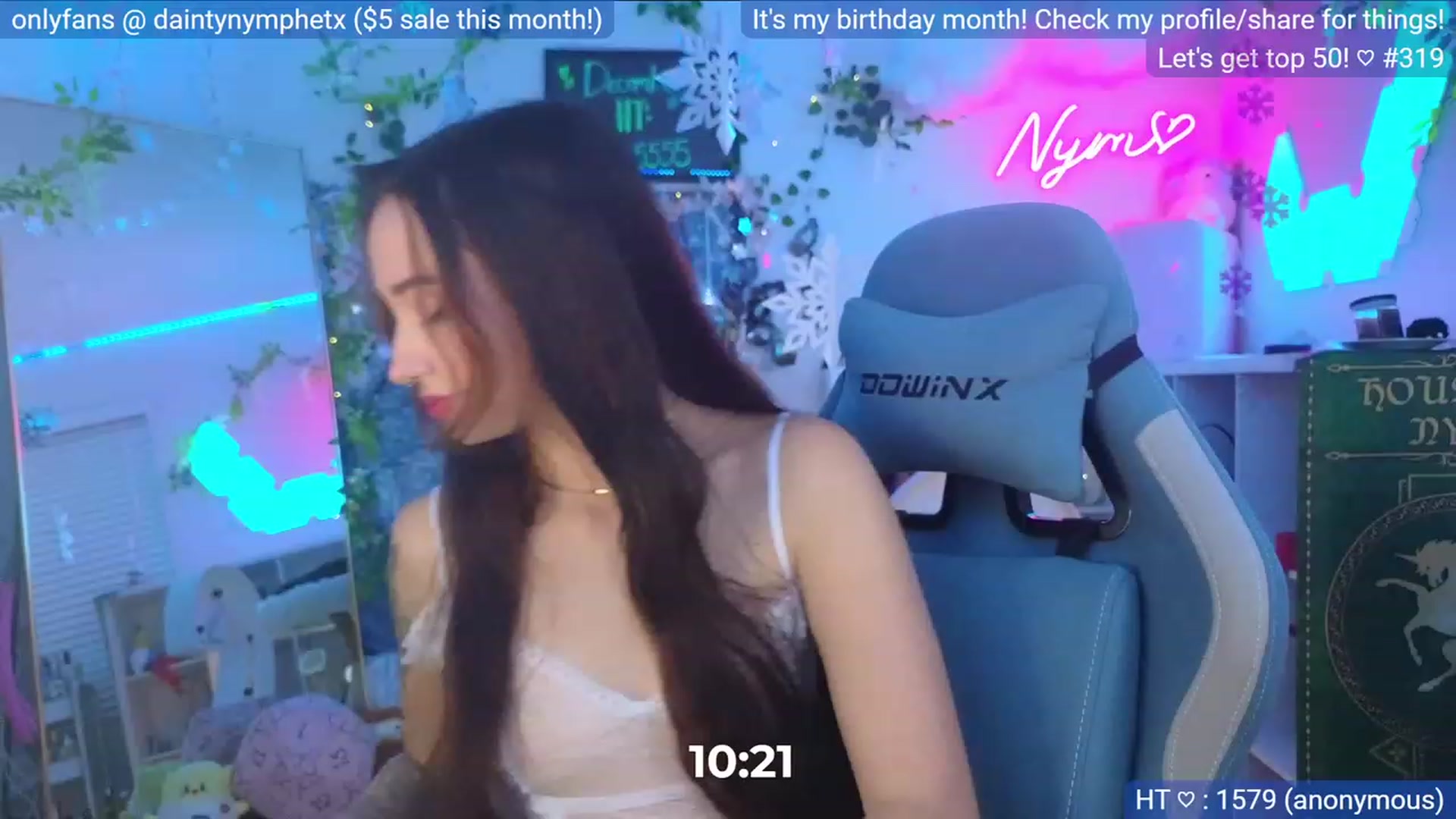 Gallery image thumbnail from BirthdayNym's myfreecams stream on, 12/07/2023, 06:26 image 2 of 20