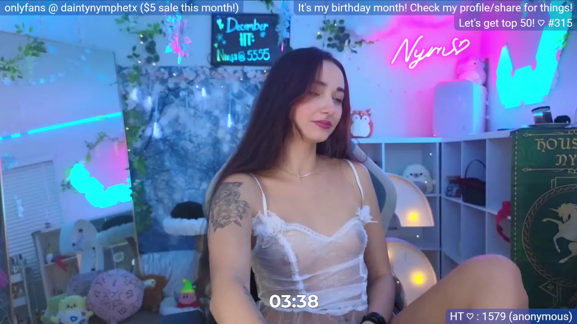Gallery image thumbnail from BirthdayNym's myfreecams stream on, 12/07/2023, 06:26 image 4 of 20