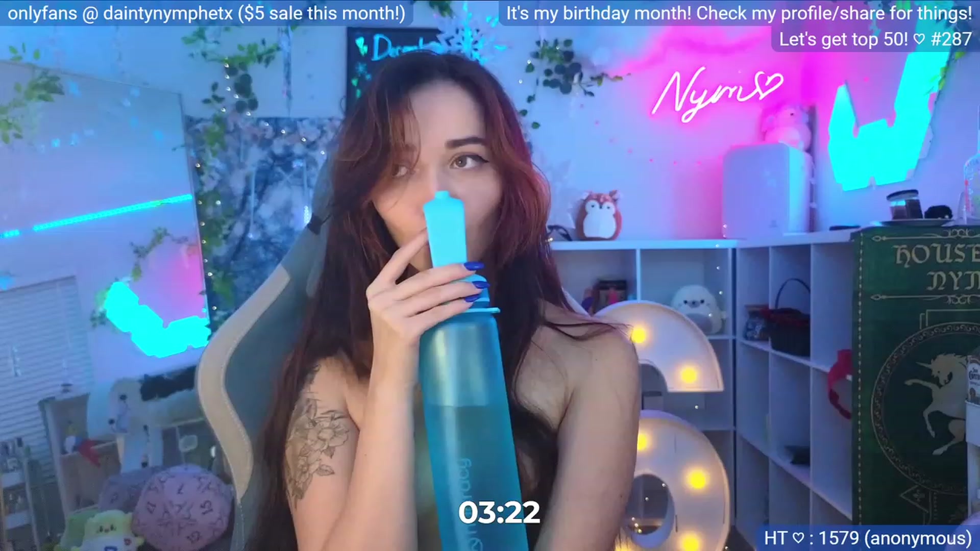 Gallery image thumbnail from BirthdayNym's myfreecams stream on, 12/07/2023, 06:26 image 19 of 20