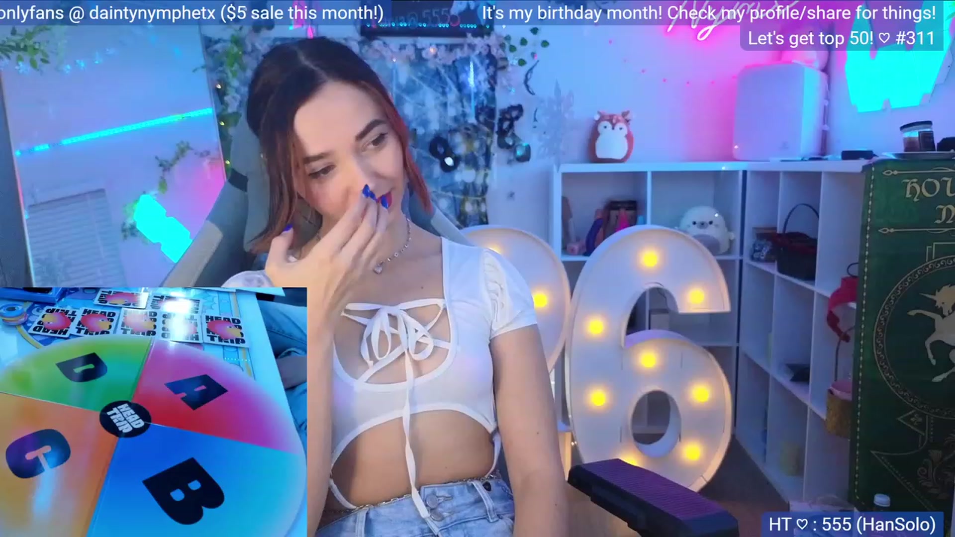Gallery image thumbnail from BirthdayNym's myfreecams stream on, 12/08/2023, 04:14 image 14 of 20