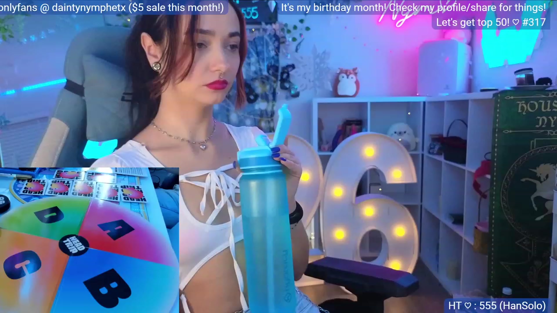 Gallery image thumbnail from BirthdayNym's myfreecams stream on, 12/08/2023, 04:14 image 2 of 20