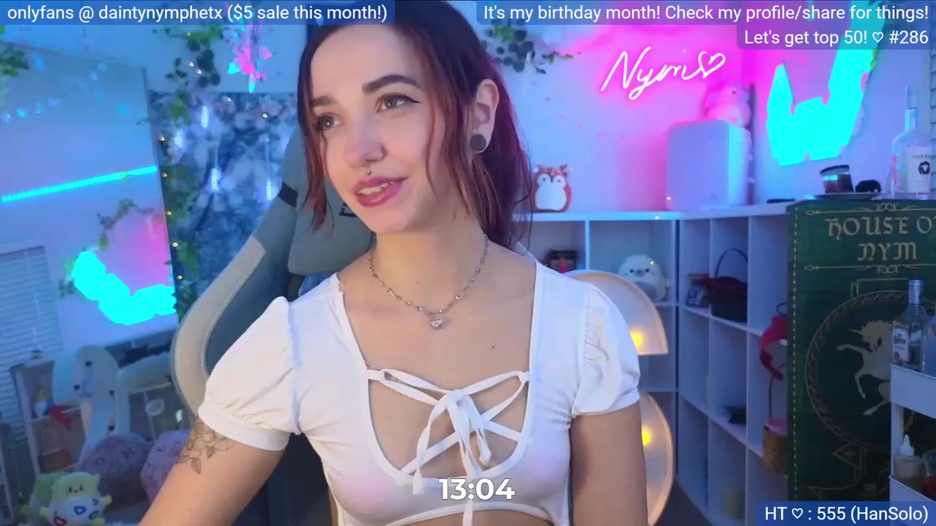 Gallery image thumbnail from BirthdayNym's myfreecams stream on, 12/08/2023, 06:35 image 10 of 20