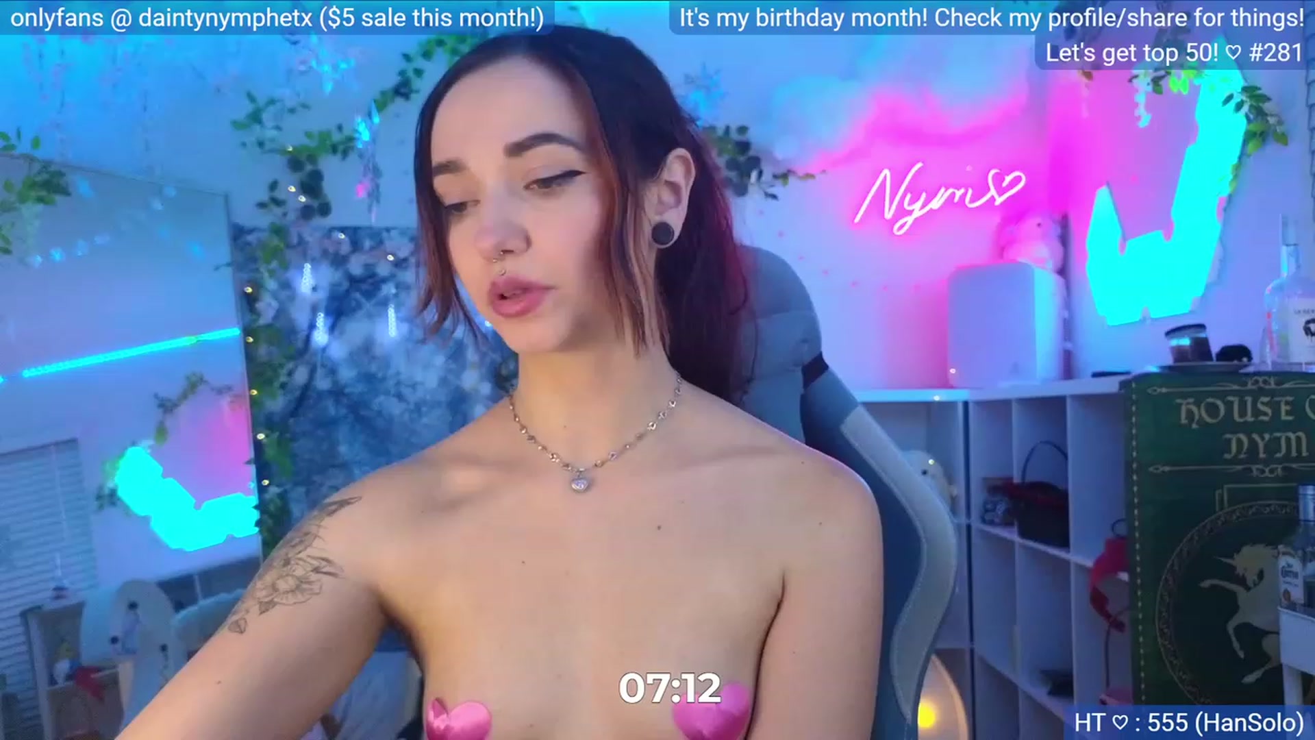 Gallery image thumbnail from BirthdayNym's myfreecams stream on, 12/08/2023, 06:35 image 18 of 20