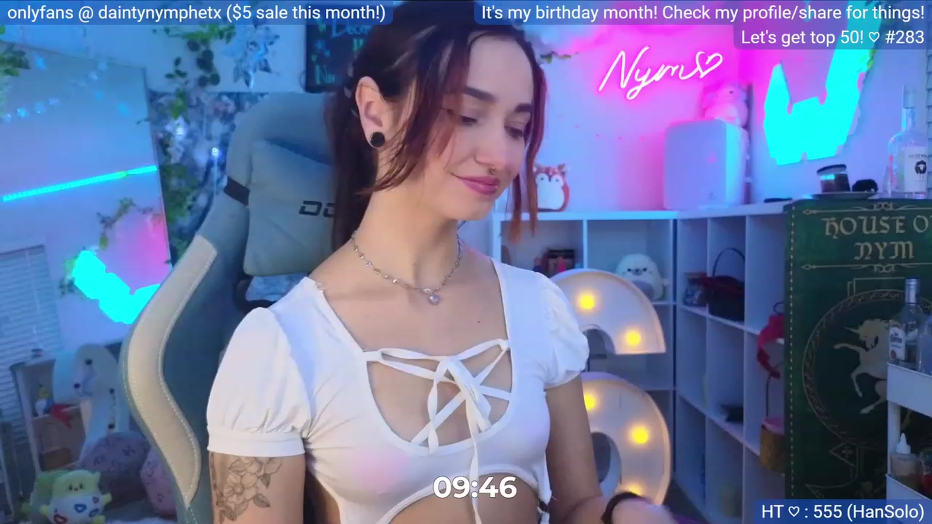 Gallery image thumbnail from BirthdayNym's myfreecams stream on, 12/08/2023, 06:35 image 11 of 20