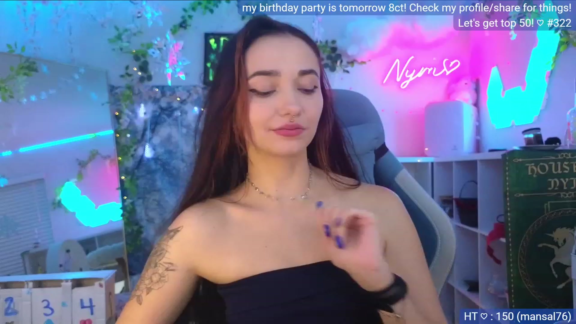 Gallery image thumbnail from BirthdayNym's myfreecams stream on, 12/09/2023, 05:20 image 10 of 20