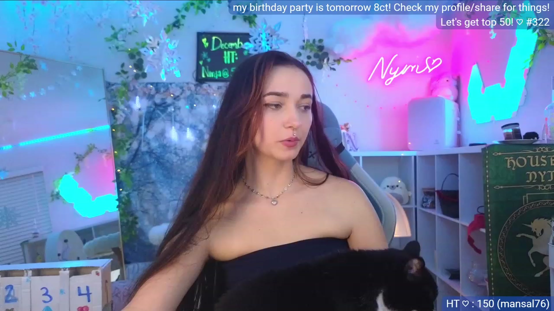 Gallery image thumbnail from BirthdayNym's myfreecams stream on, 12/09/2023, 05:20 image 11 of 20