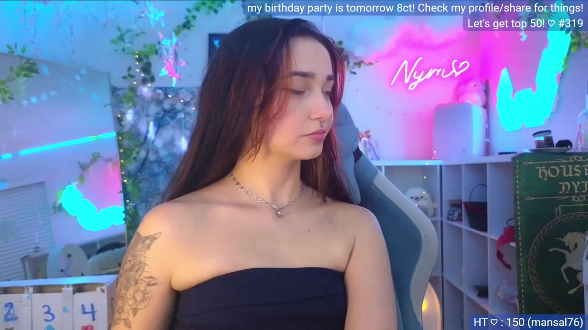 Gallery image thumbnail from BirthdayNym's myfreecams stream on, 12/09/2023, 05:20 image 15 of 20