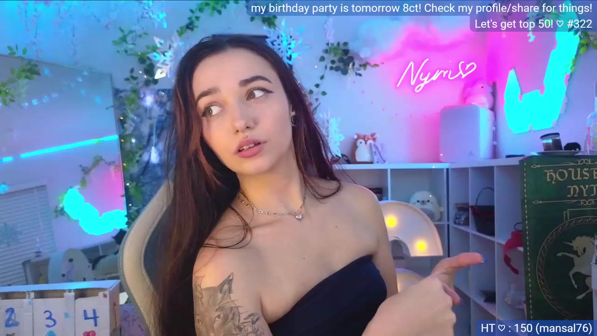 Gallery image thumbnail from BirthdayNym's myfreecams stream on, 12/09/2023, 05:20 image 13 of 20
