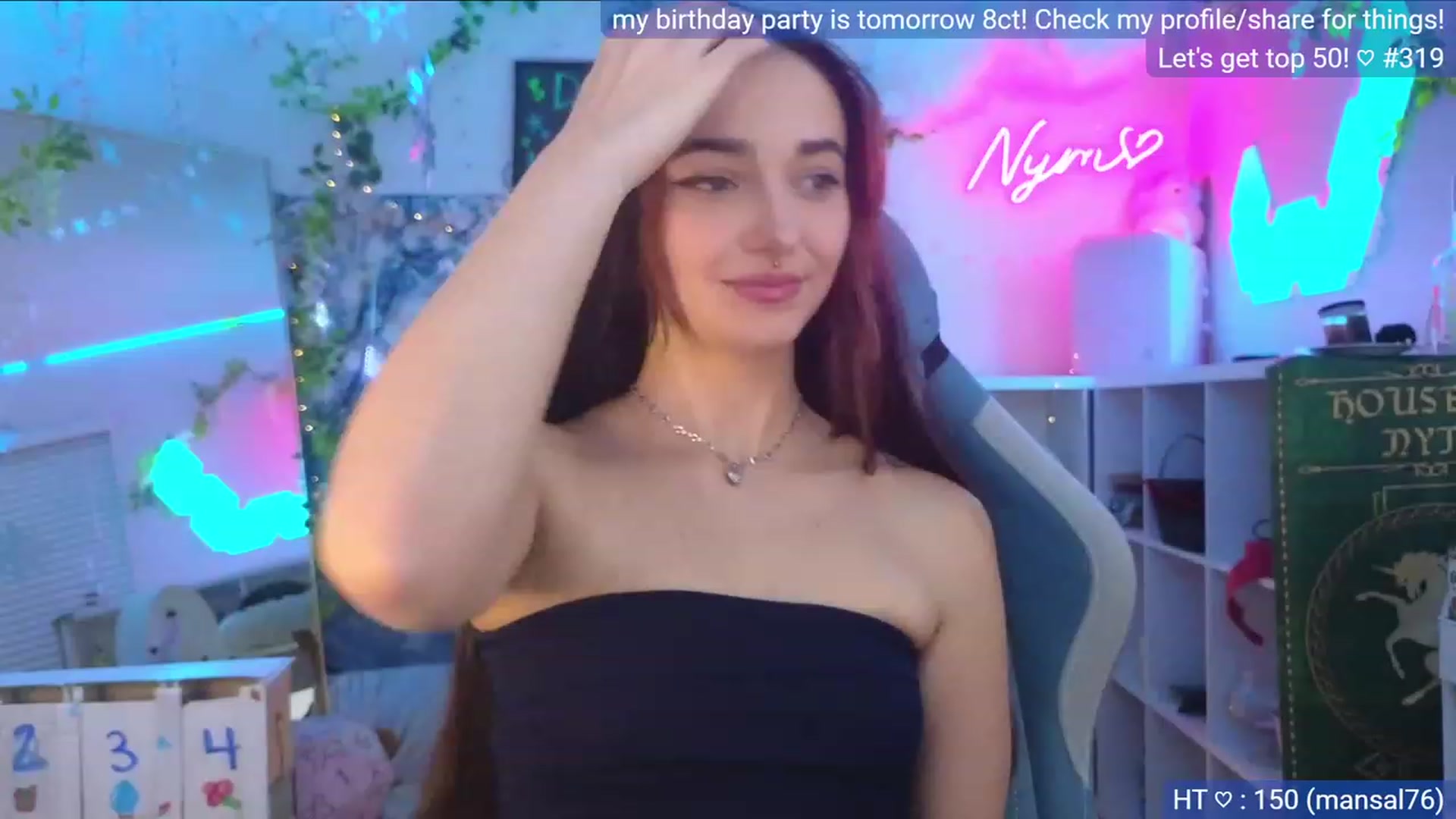 Gallery image thumbnail from BirthdayNym's myfreecams stream on, 12/09/2023, 05:20 image 16 of 20
