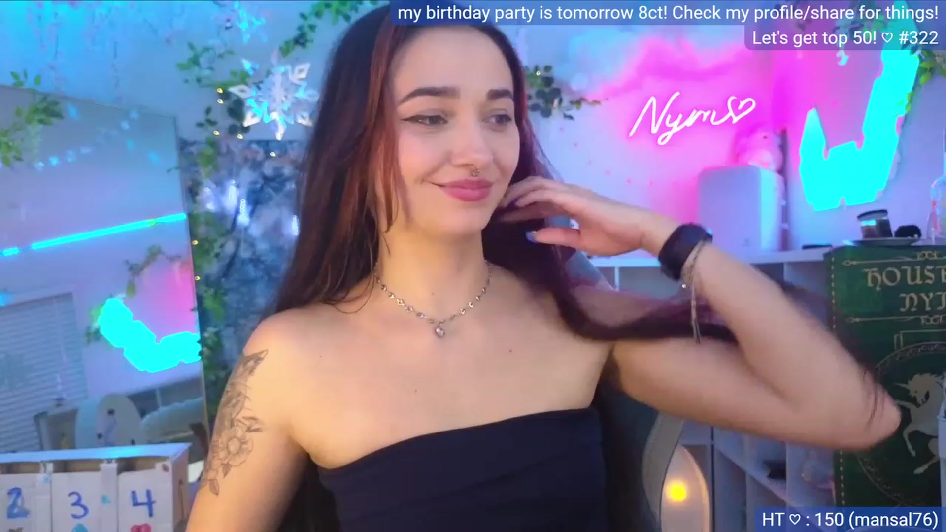 Gallery image thumbnail from BirthdayNym's myfreecams stream on, 12/09/2023, 05:20 image 9 of 20