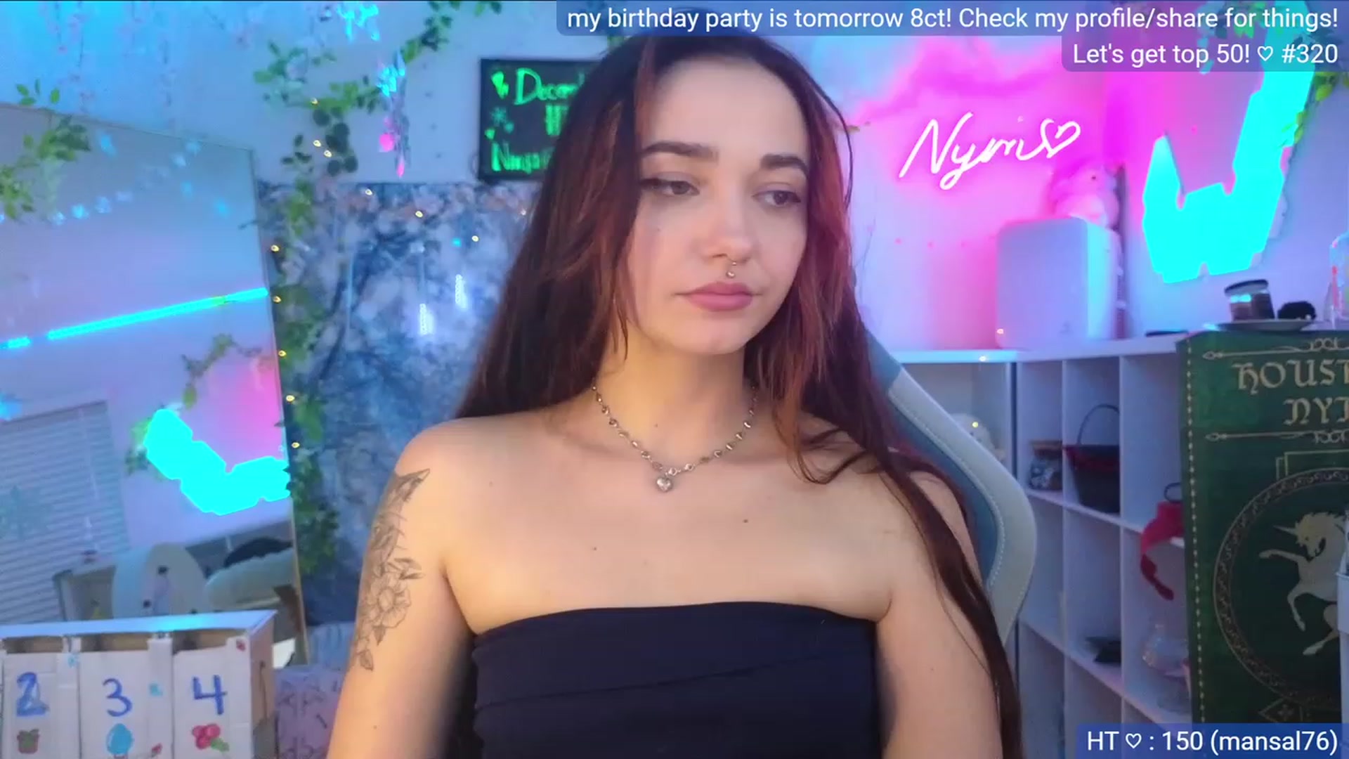 Gallery image thumbnail from BirthdayNym's myfreecams stream on, 12/09/2023, 05:20 image 17 of 20
