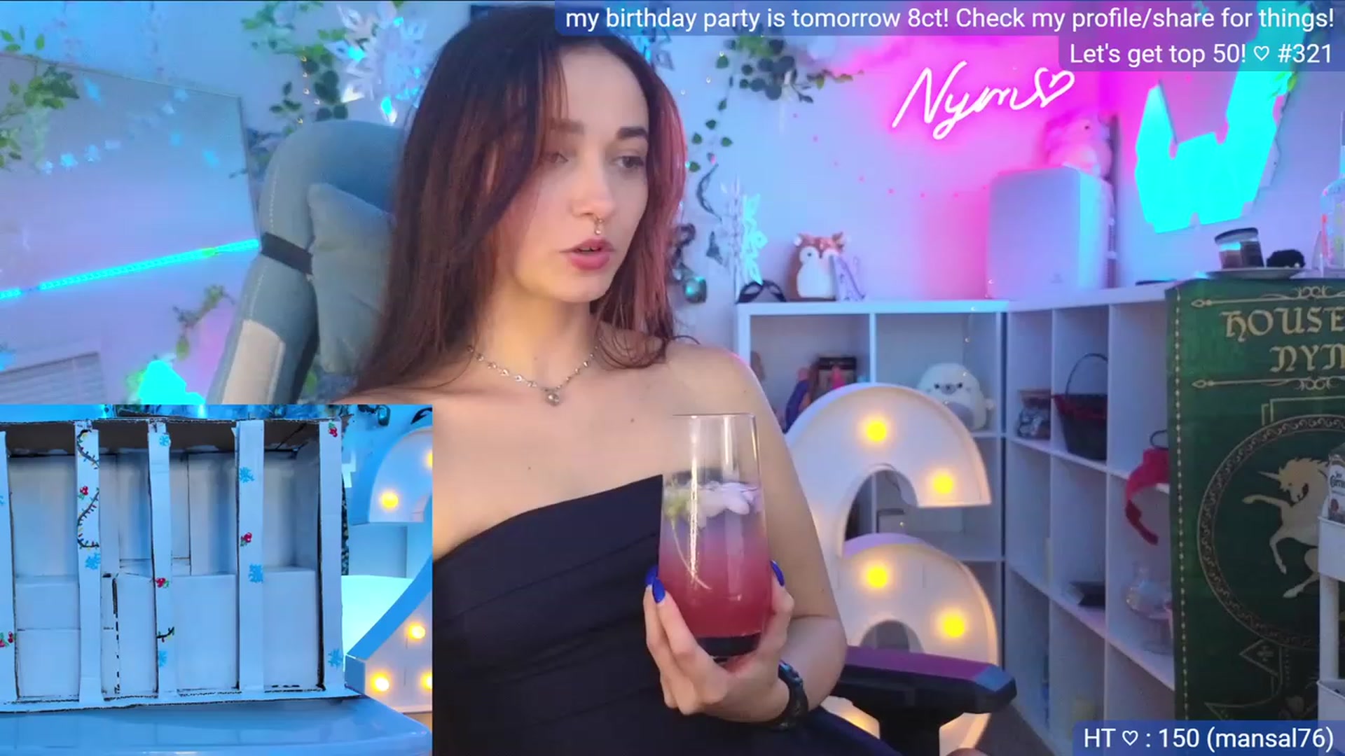 Gallery image thumbnail from BirthdayNym's myfreecams stream on, 12/09/2023, 05:20 image 7 of 20