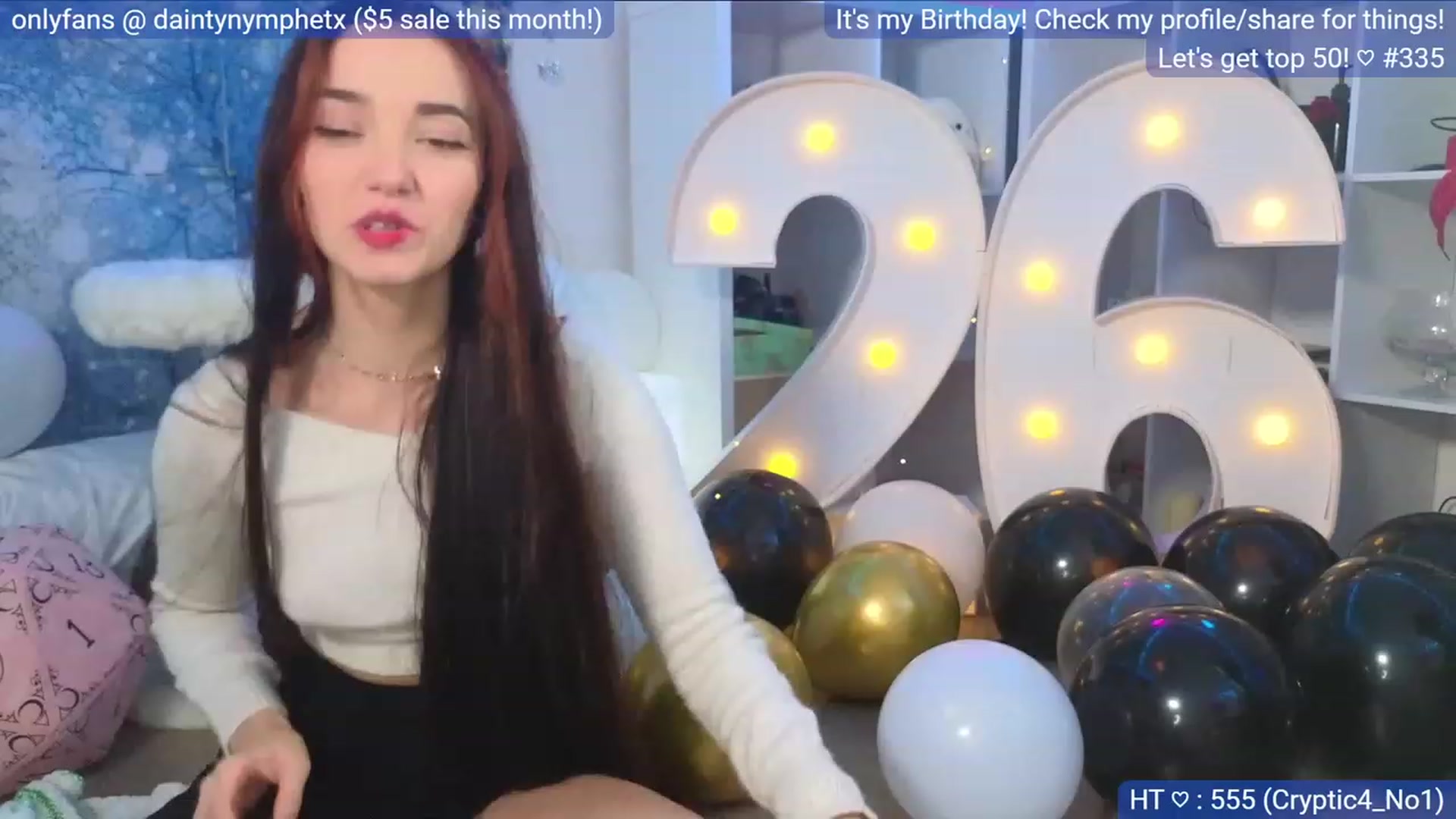 Gallery image thumbnail from BirthdayNym's myfreecams stream on, 12/10/2023, 05:17 image 2 of 20