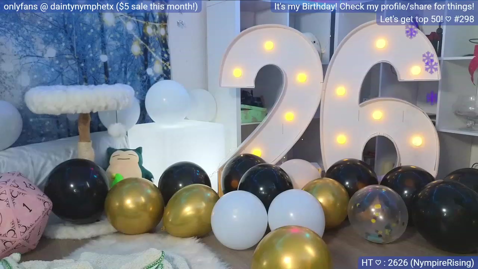 Gallery image thumbnail from BirthdayNym's myfreecams stream on, 12/10/2023, 05:17 image 3 of 20