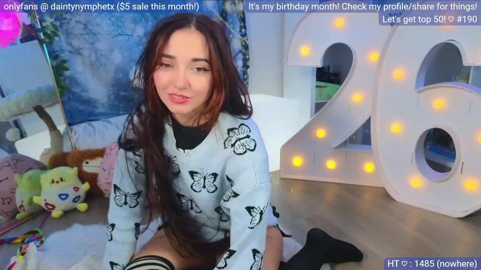 Gallery image thumbnail from BirthdayNym's myfreecams stream on, 12/18/2023, 05:32 image 14 of 20