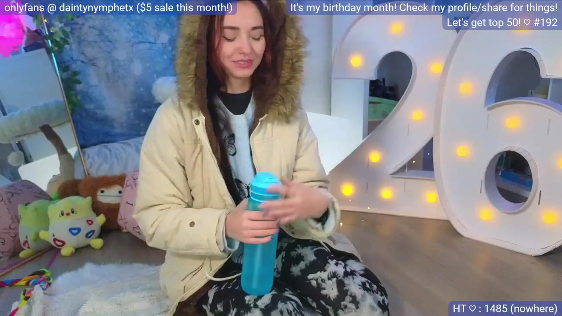 Gallery image thumbnail from BirthdayNym's myfreecams stream on, 12/18/2023, 05:32 image 12 of 20