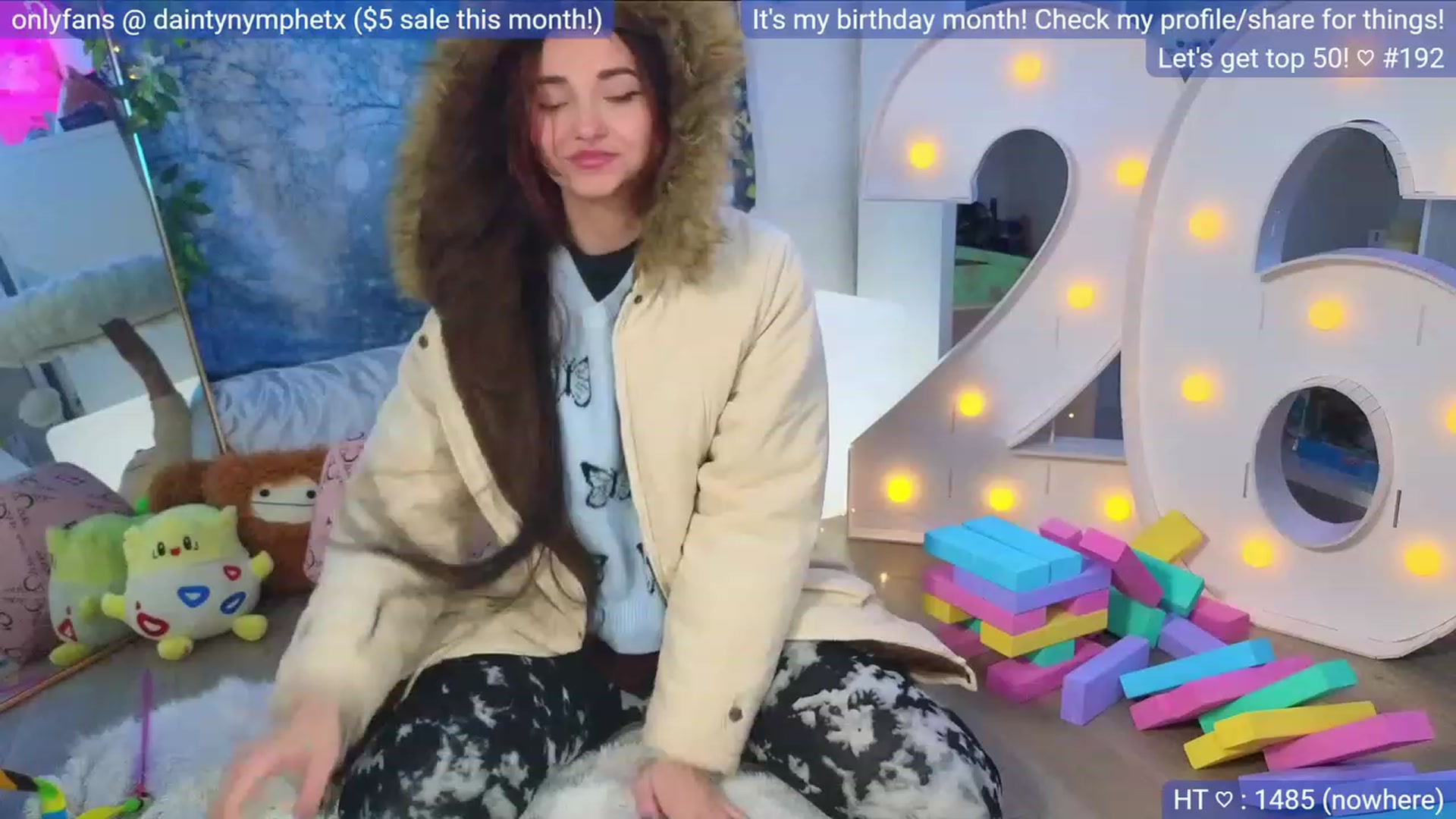 Gallery image thumbnail from BirthdayNym's myfreecams stream on, 12/18/2023, 05:32 image 11 of 20