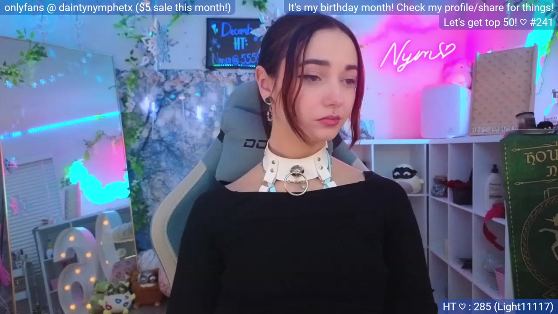 Gallery image thumbnail from BirthdayNym's myfreecams stream on, 12/22/2023, 04:53 image 20 of 20