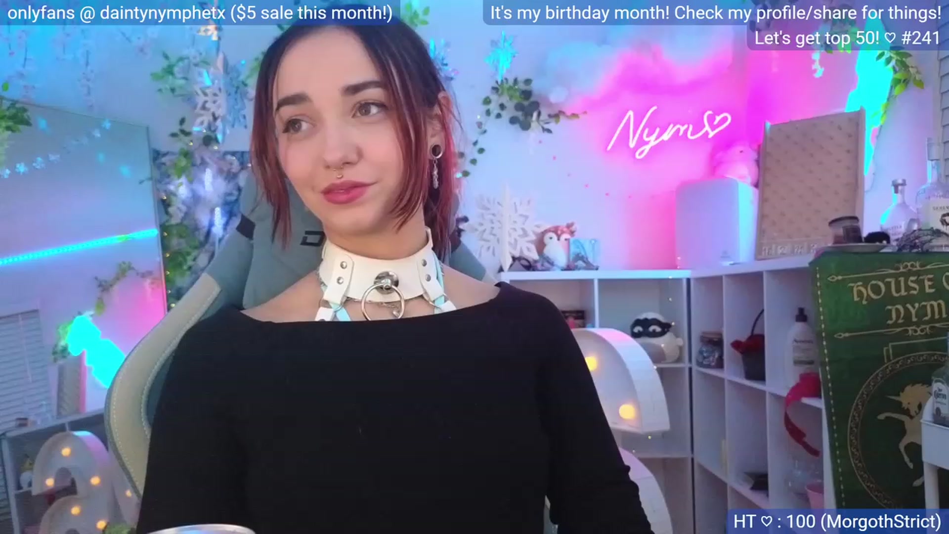 Gallery image thumbnail from BirthdayNym's myfreecams stream on, 12/22/2023, 04:53 image 3 of 20