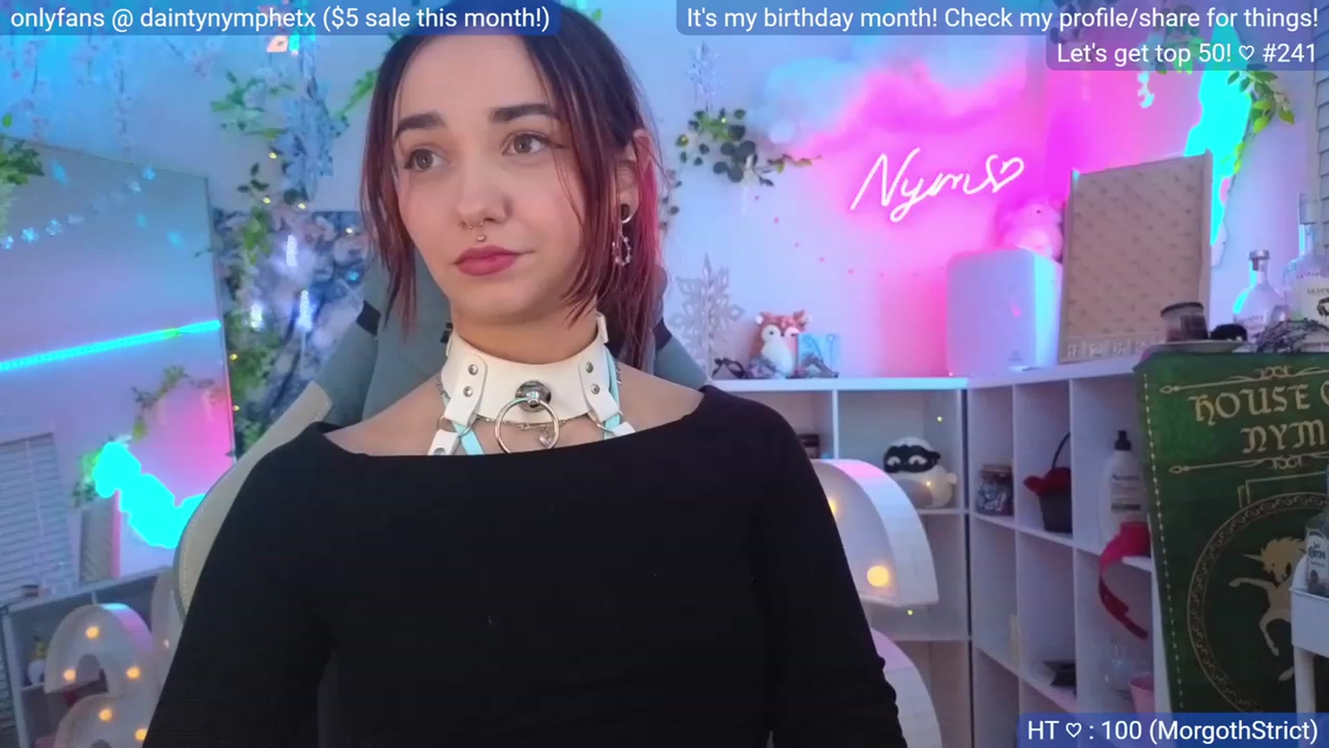 Gallery image thumbnail from BirthdayNym's myfreecams stream on, 12/22/2023, 04:53 image 1 of 20