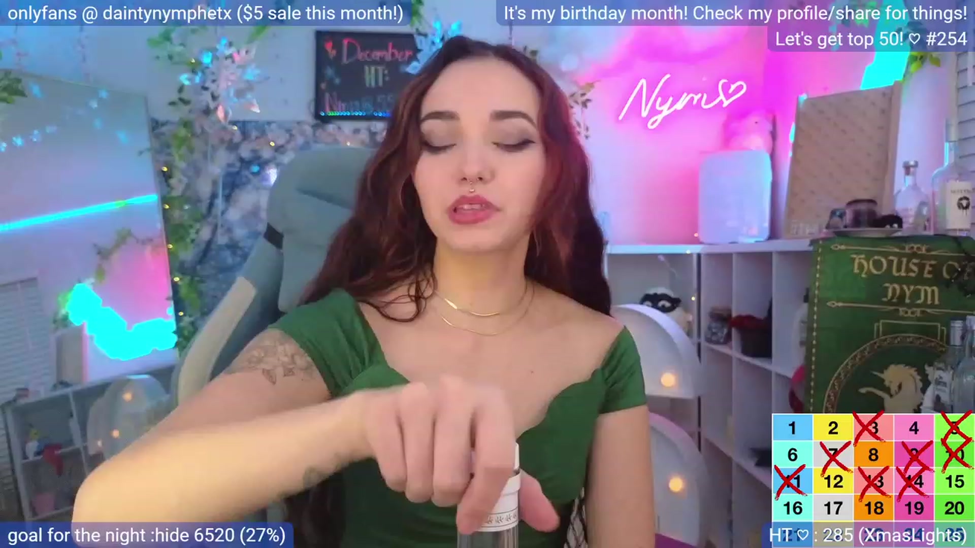 Gallery image thumbnail from BirthdayNym's myfreecams stream on, 12/24/2023, 05:37 image 14 of 20