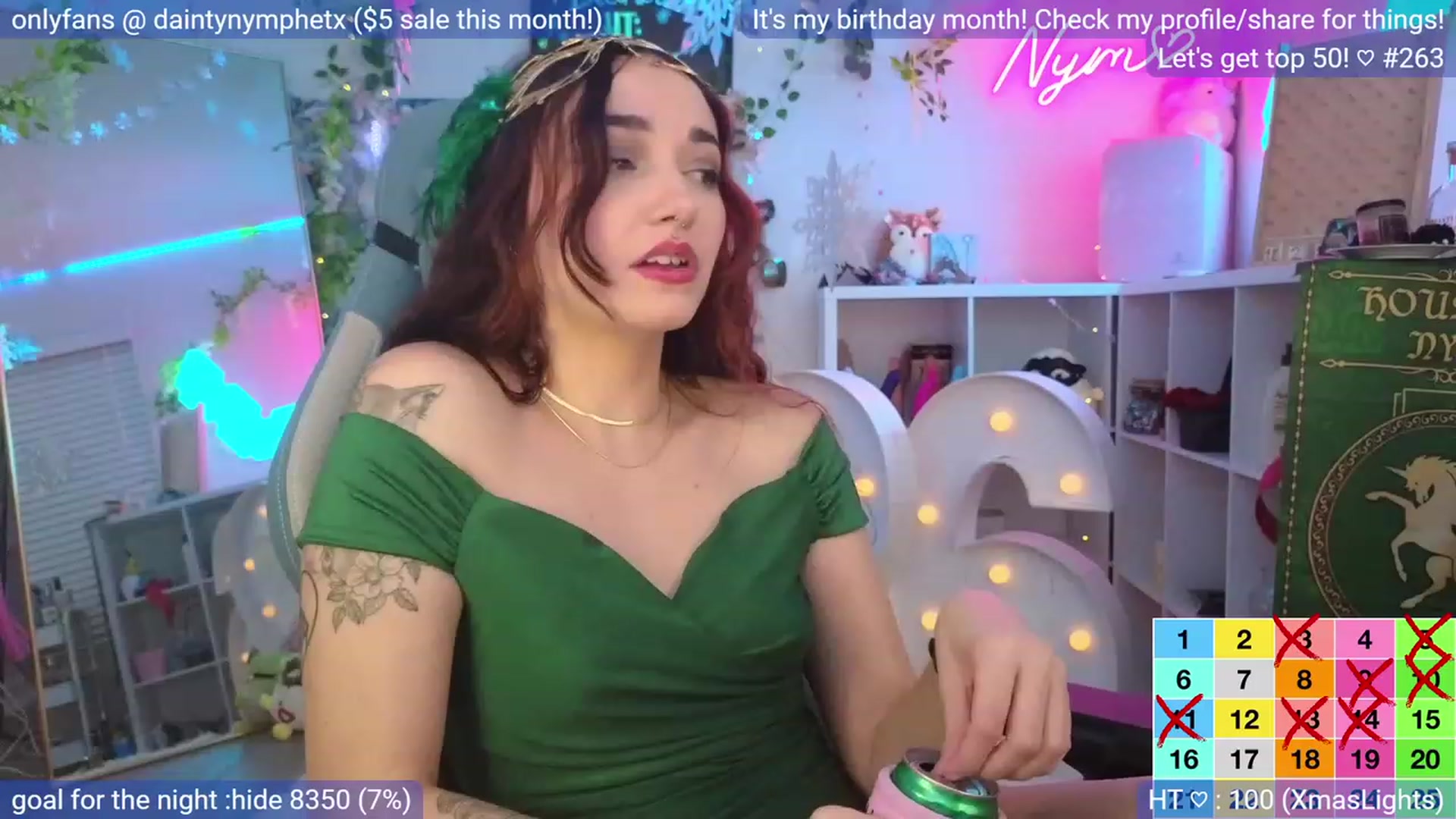 Gallery image thumbnail from BirthdayNym's myfreecams stream on, 12/24/2023, 05:37 image 2 of 20