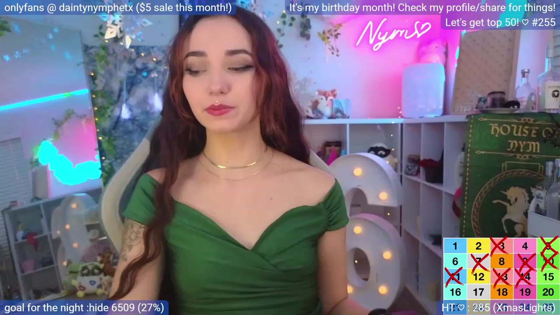 Gallery image thumbnail from BirthdayNym's myfreecams stream on, 12/24/2023, 05:37 image 15 of 20