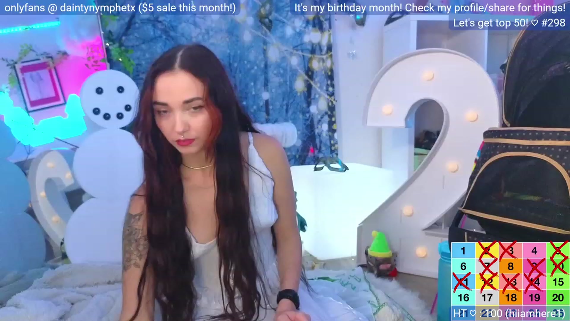 Gallery image thumbnail from BirthdayNym's myfreecams stream on, 12/27/2023, 03:53 image 11 of 20