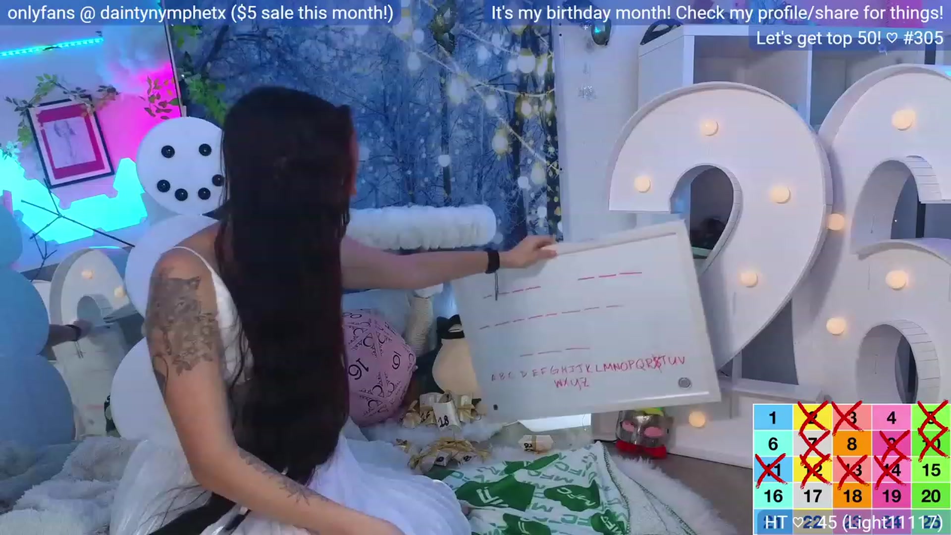 Gallery image thumbnail from BirthdayNym's myfreecams stream on, 12/27/2023, 03:53 image 2 of 20