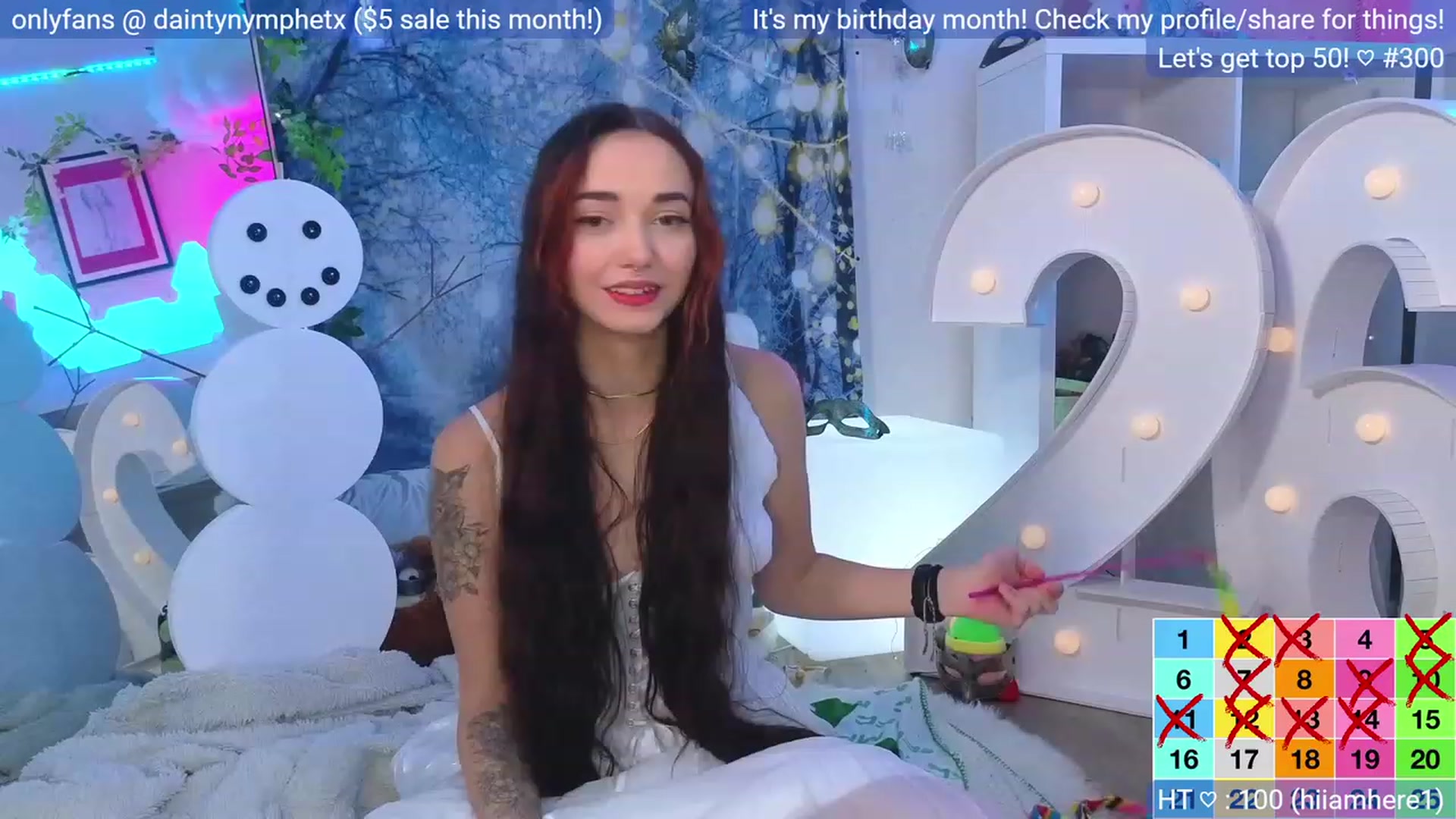 Gallery image thumbnail from BirthdayNym's myfreecams stream on, 12/27/2023, 03:53 image 7 of 20