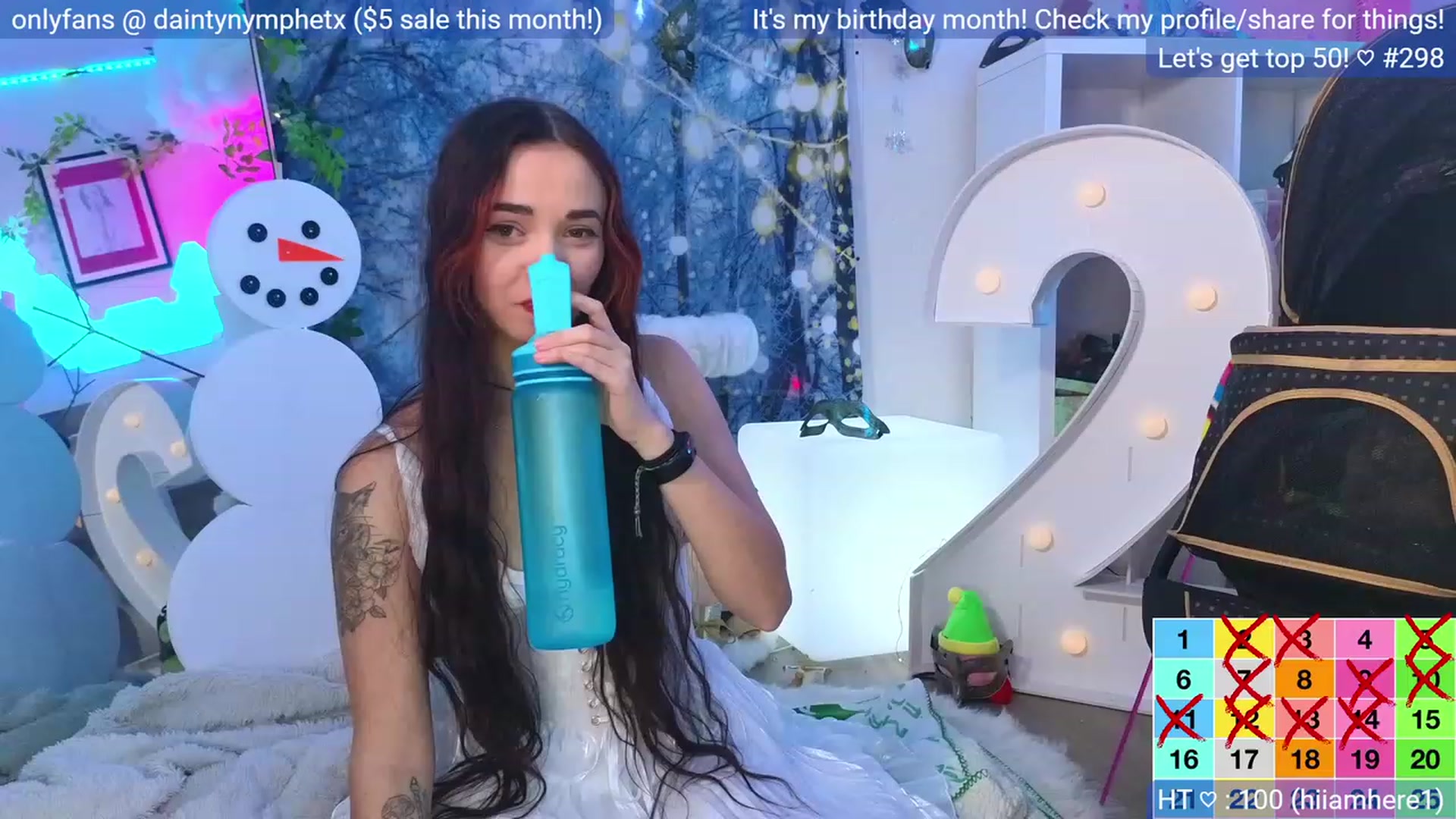 Gallery image thumbnail from BirthdayNym's myfreecams stream on, 12/27/2023, 03:53 image 12 of 20
