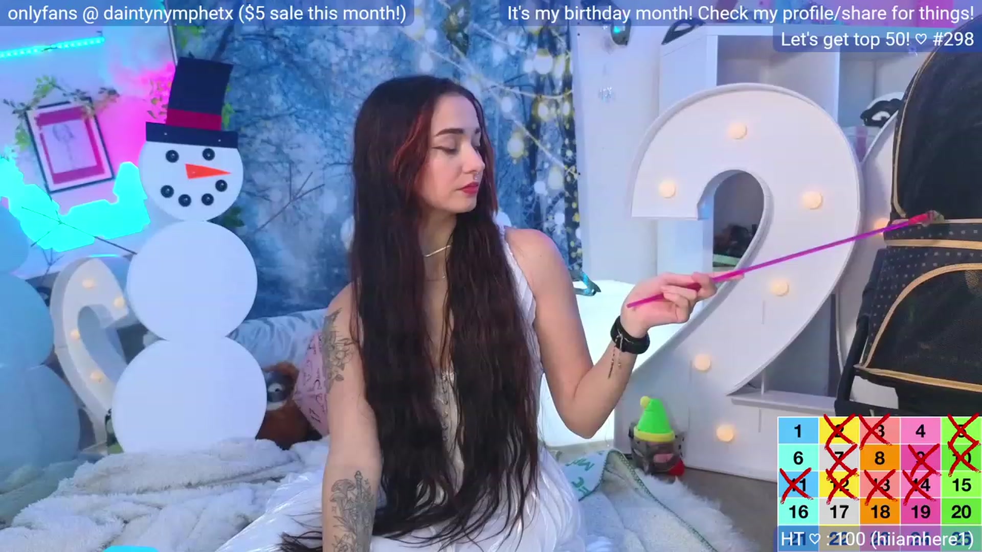Gallery image thumbnail from BirthdayNym's myfreecams stream on, 12/27/2023, 03:53 image 9 of 20