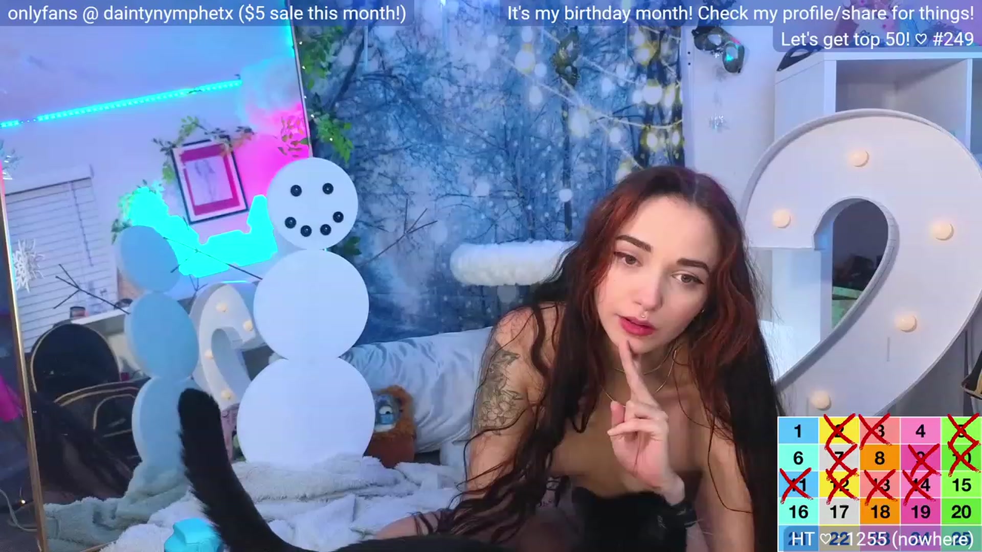 Gallery image thumbnail from BirthdayNym's myfreecams stream on, 12/27/2023, 05:11 image 18 of 20