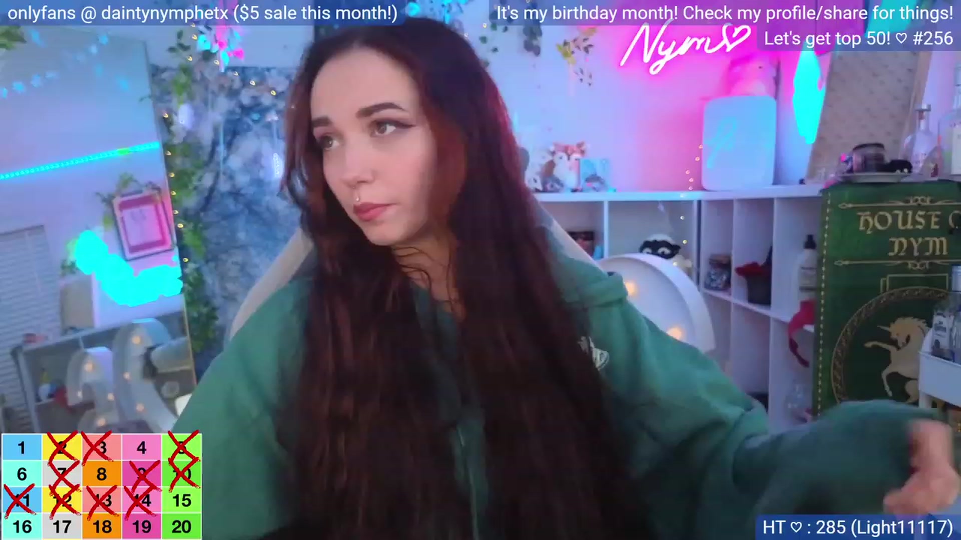 Gallery image thumbnail from BirthdayNym's myfreecams stream on, 12/28/2023, 04:12 image 4 of 20