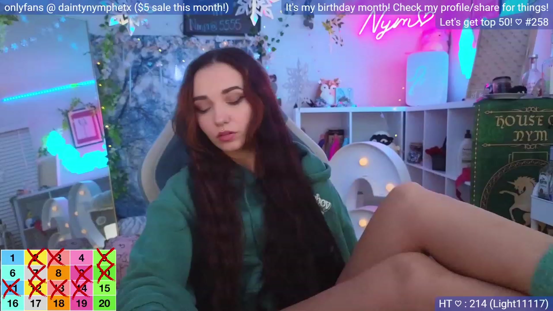Gallery image thumbnail from BirthdayNym's myfreecams stream on, 12/28/2023, 04:12 image 1 of 20