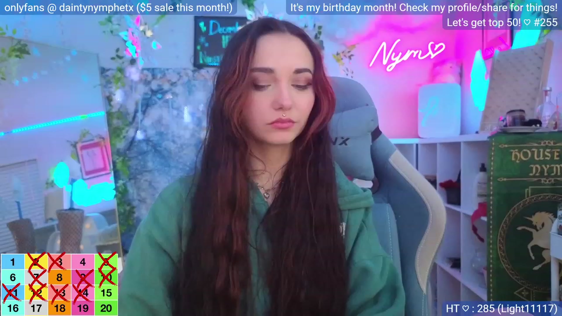 Gallery image thumbnail from BirthdayNym's myfreecams stream on, 12/28/2023, 04:12 image 15 of 20