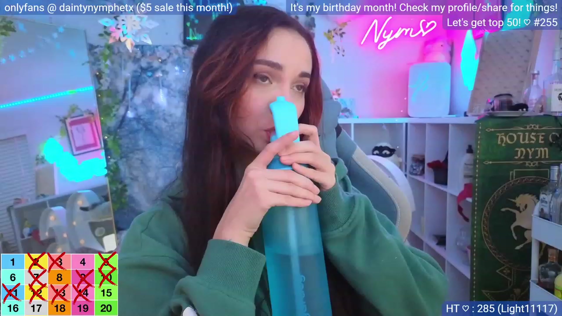 Gallery image thumbnail from BirthdayNym's myfreecams stream on, 12/28/2023, 04:12 image 5 of 20