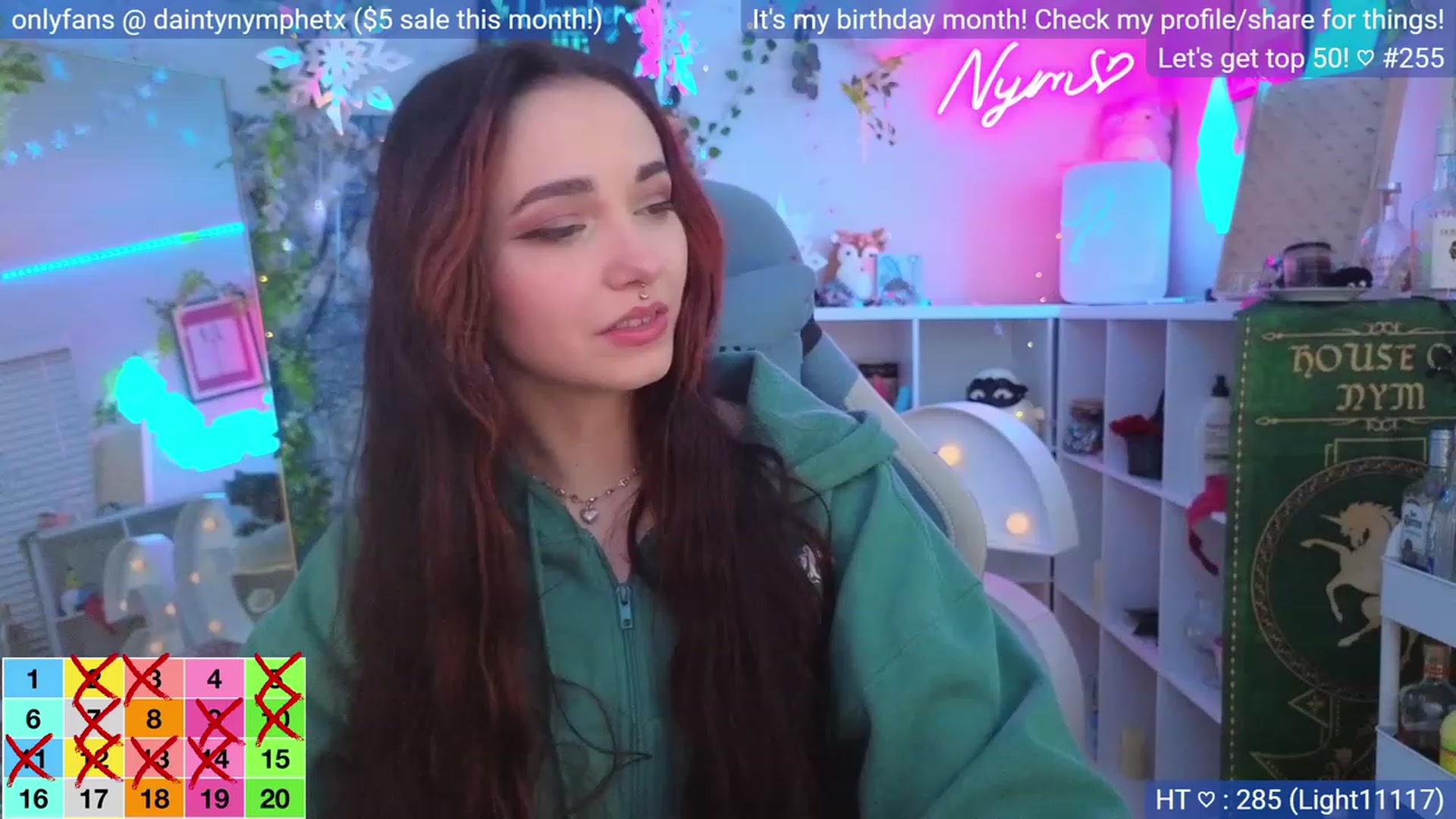 Gallery image thumbnail from BirthdayNym's myfreecams stream on, 12/28/2023, 04:12 image 7 of 20