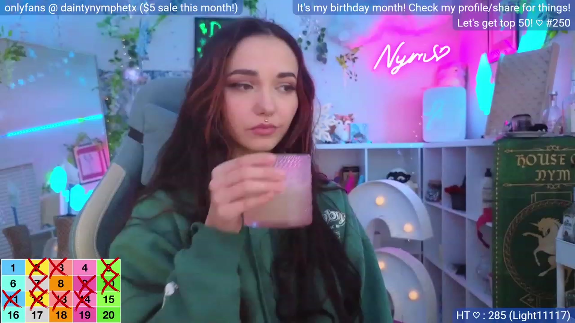 Gallery image thumbnail from BirthdayNym's myfreecams stream on, 12/28/2023, 06:03 image 7 of 20