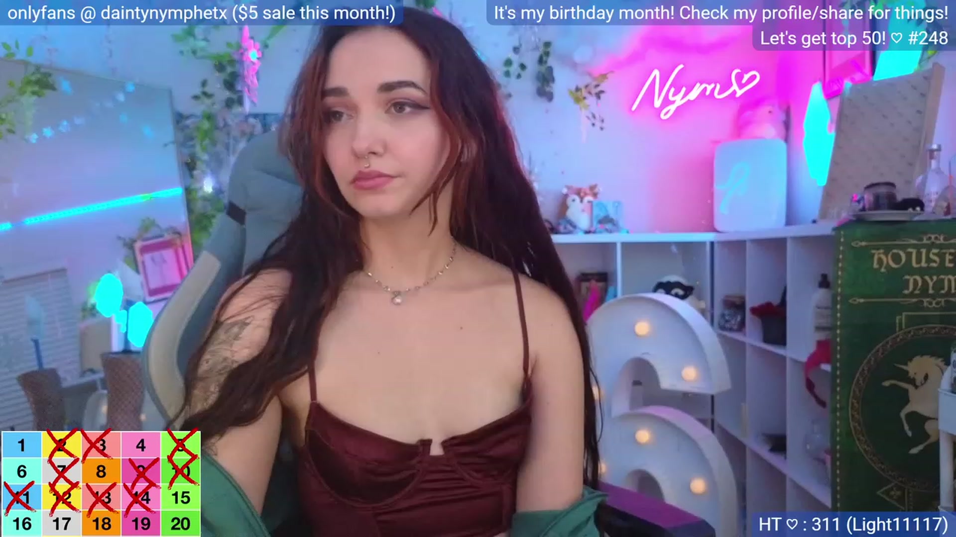 Gallery image thumbnail from BirthdayNym's myfreecams stream on, 12/28/2023, 06:03 image 10 of 20