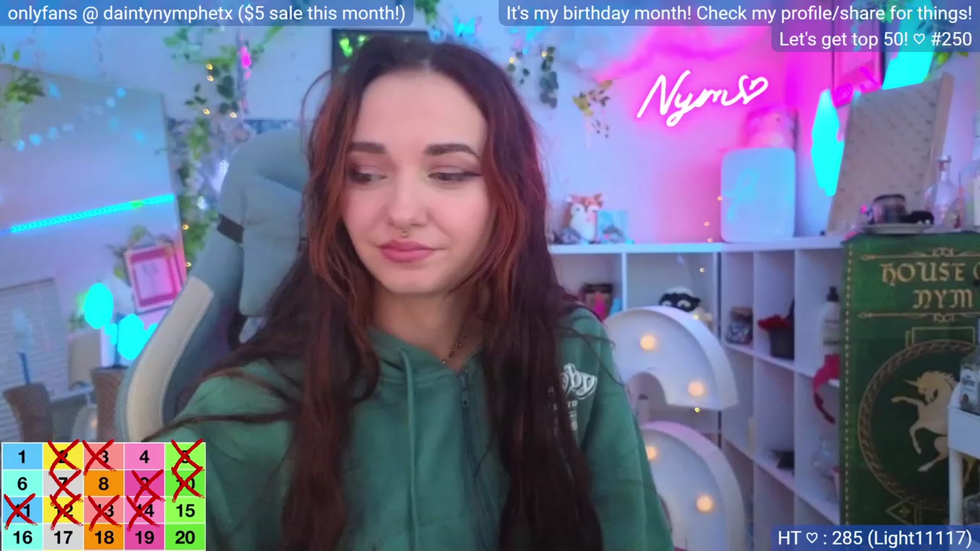 Gallery image thumbnail from BirthdayNym's myfreecams stream on, 12/28/2023, 06:03 image 5 of 20