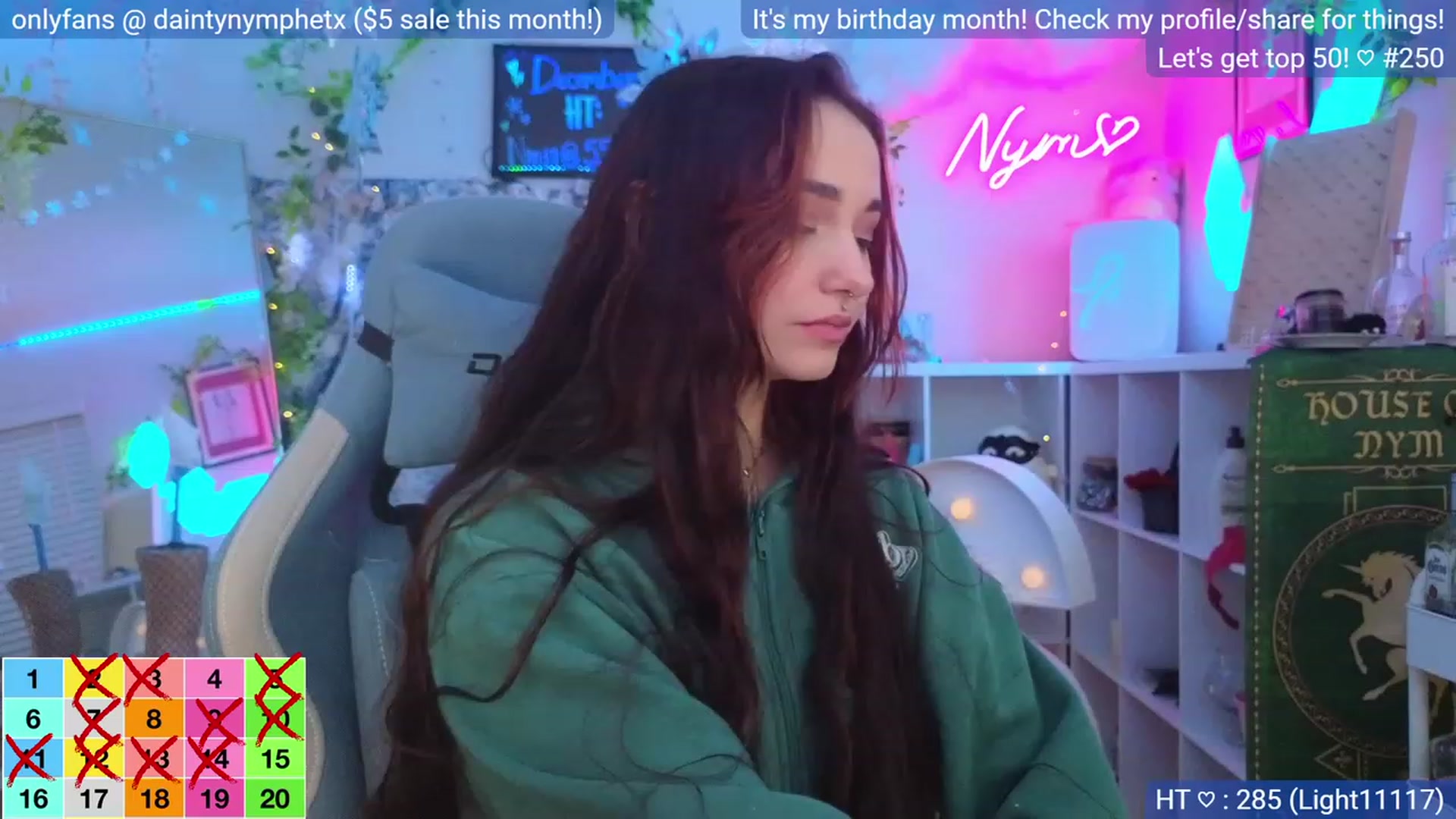 Gallery image thumbnail from BirthdayNym's myfreecams stream on, 12/28/2023, 06:03 image 6 of 20