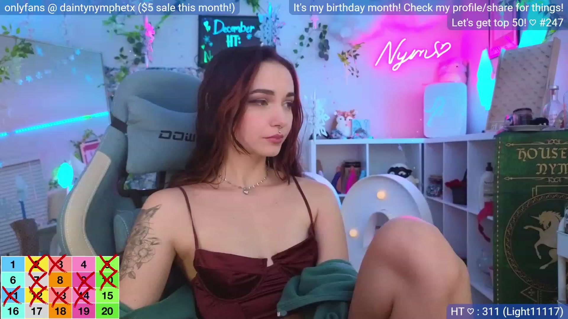 Gallery image thumbnail from BirthdayNym's myfreecams stream on, 12/28/2023, 06:03 image 11 of 20