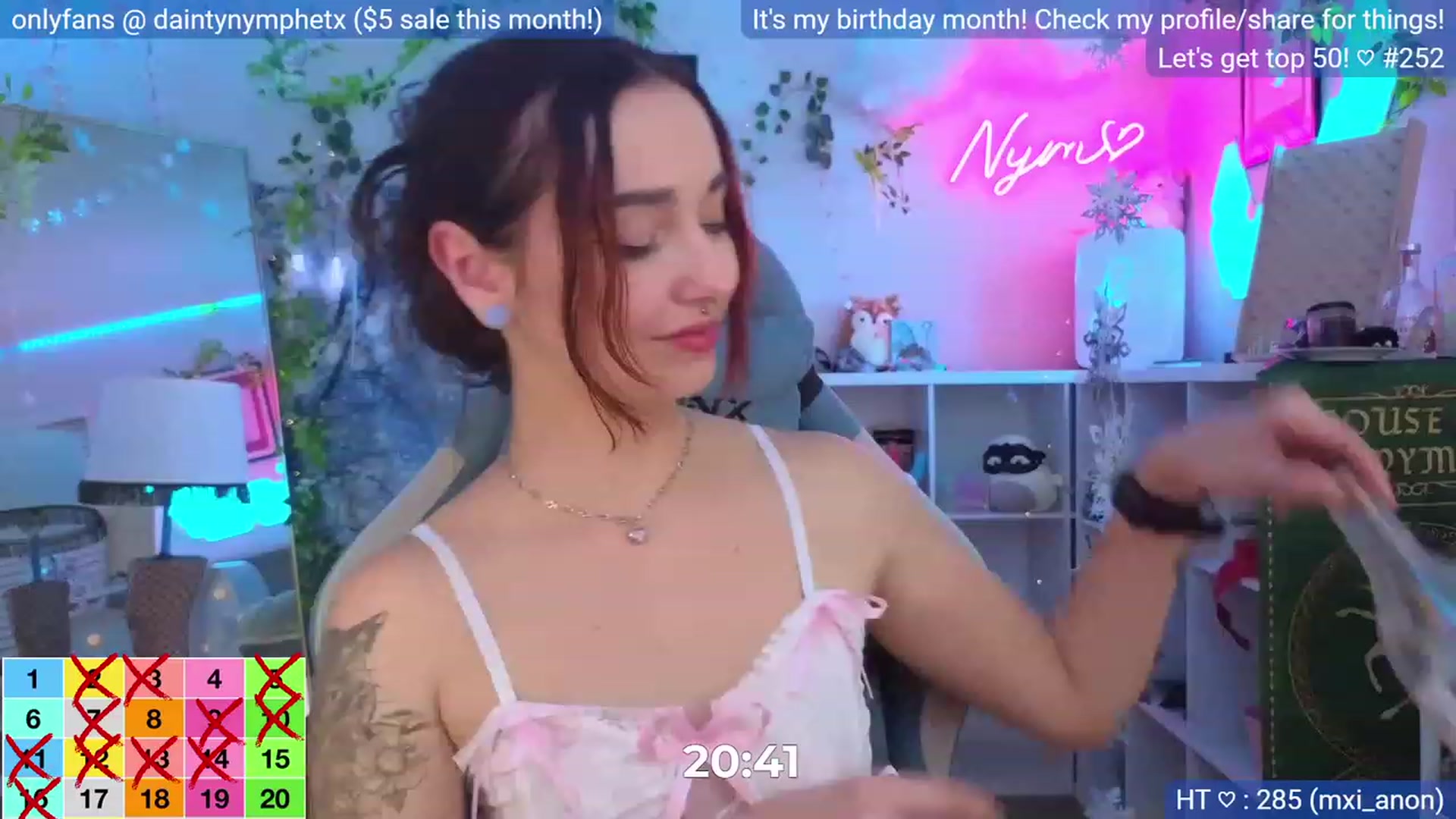 Gallery image thumbnail from BirthdayNym's myfreecams stream on, 12/29/2023, 05:37 image 15 of 20