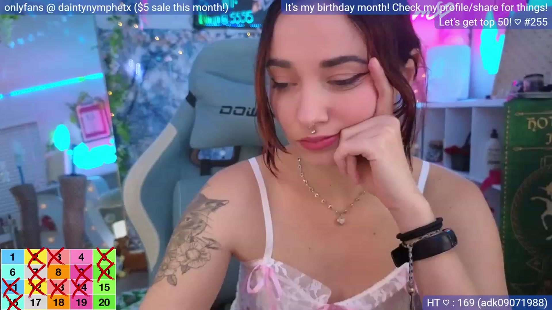 Gallery image thumbnail from BirthdayNym's myfreecams stream on, 12/29/2023, 05:37 image 4 of 20