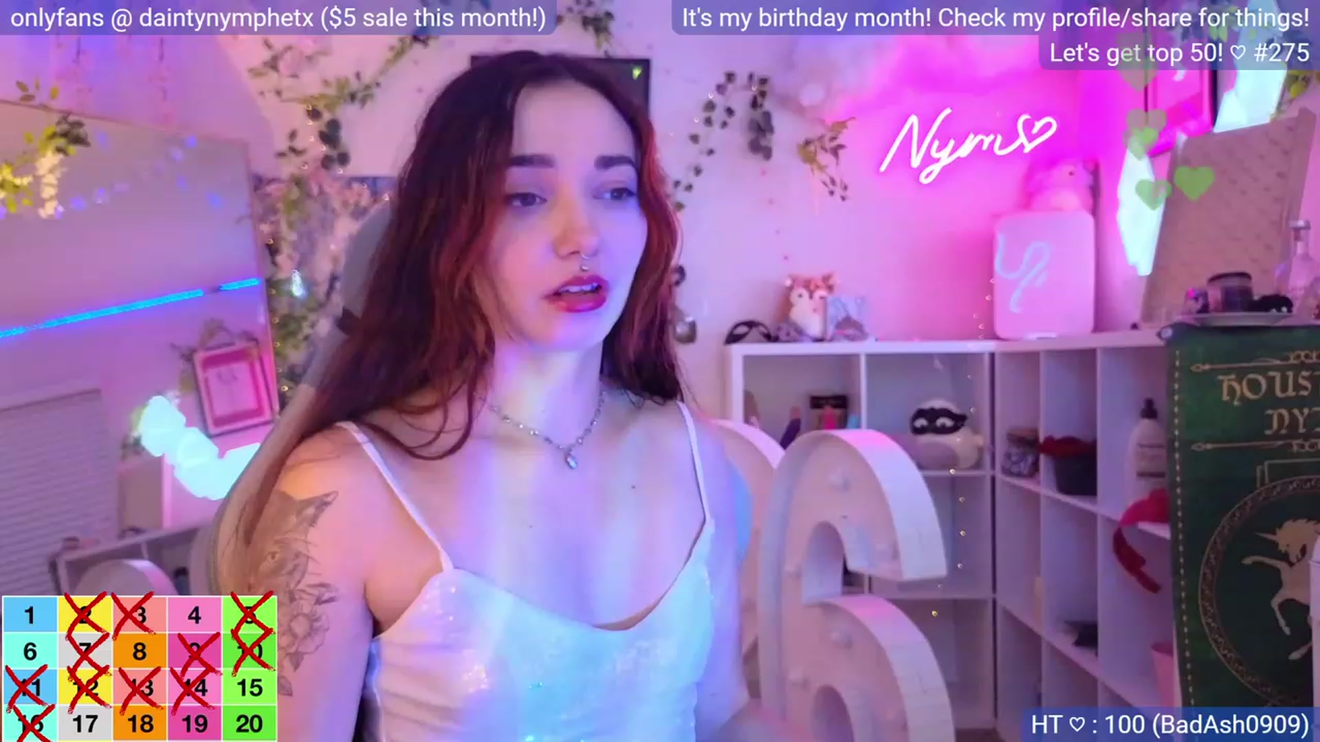 Gallery image thumbnail from BirthdayNym's myfreecams stream on, 12/30/2023, 05:37 image 10 of 20
