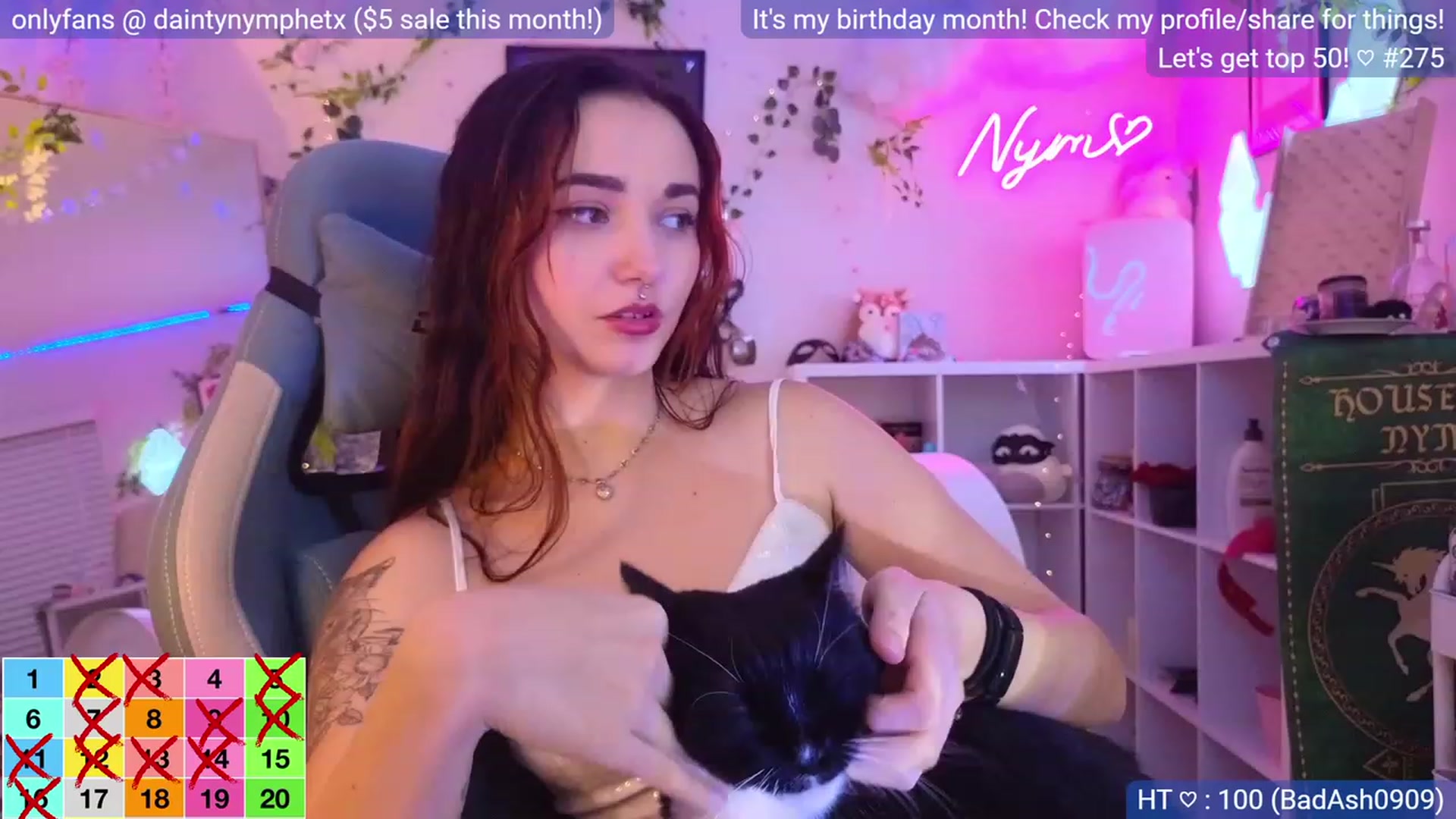 Gallery image thumbnail from BirthdayNym's myfreecams stream on, 12/30/2023, 05:37 image 12 of 20