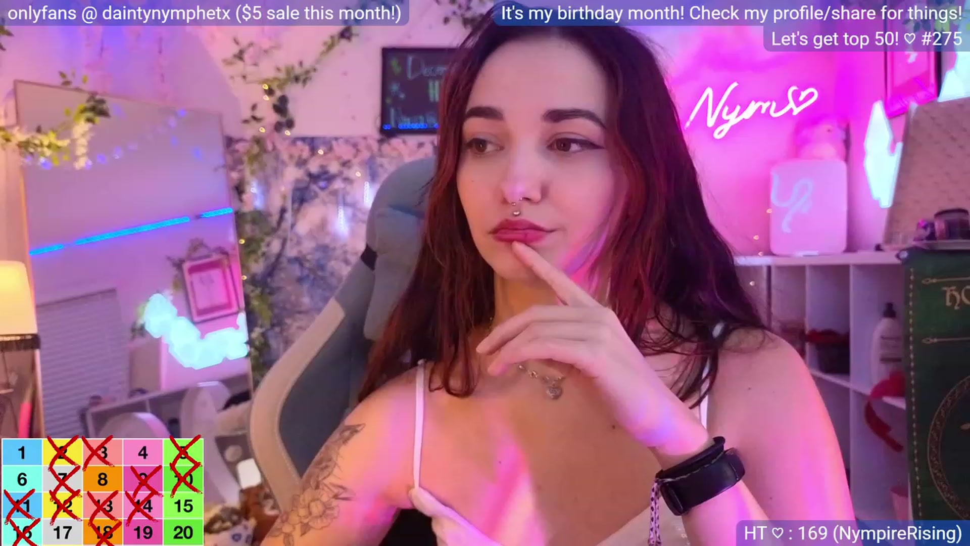 Gallery image thumbnail from BirthdayNym's myfreecams stream on, 12/30/2023, 05:37 image 19 of 20